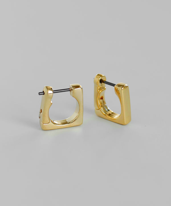 Square hoop earrings [Basic]