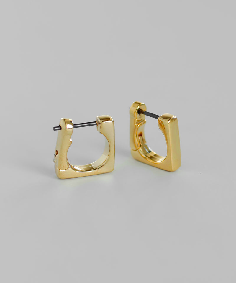 Square hoop earrings [Basic]
