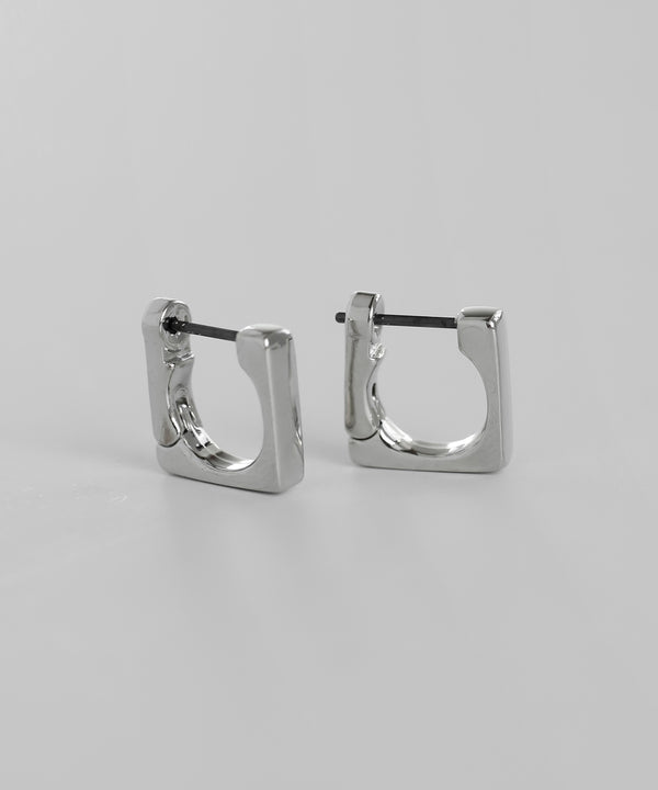 Square hoop earrings [Basic]