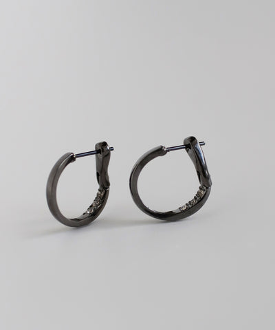 Beaded hoop earrings [Basic]