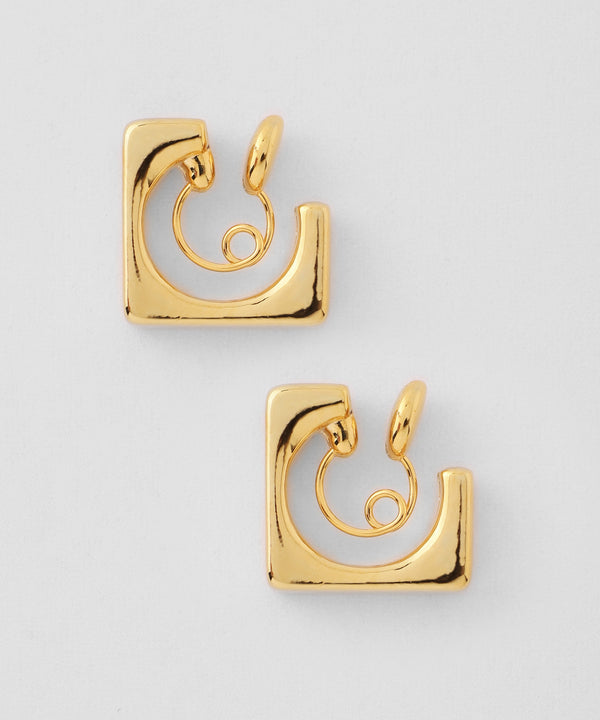 Square hoop earrings [Basic]