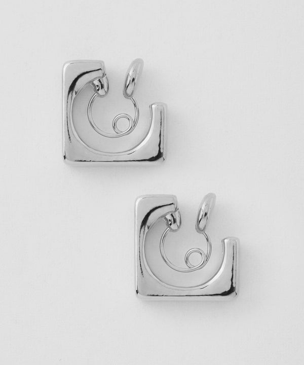 Square hoop earrings [Basic]