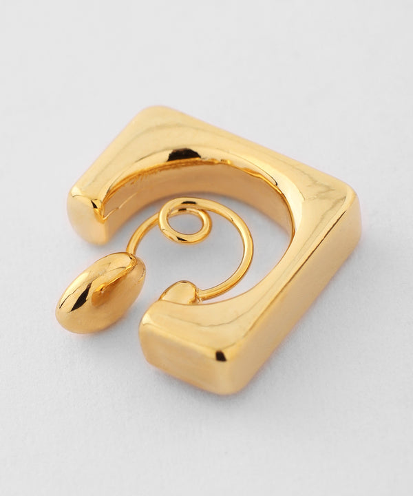 Square hoop earrings [Basic]