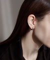 Square hoop earrings [Basic]