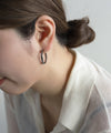 Beaded hoop earrings [Basic]