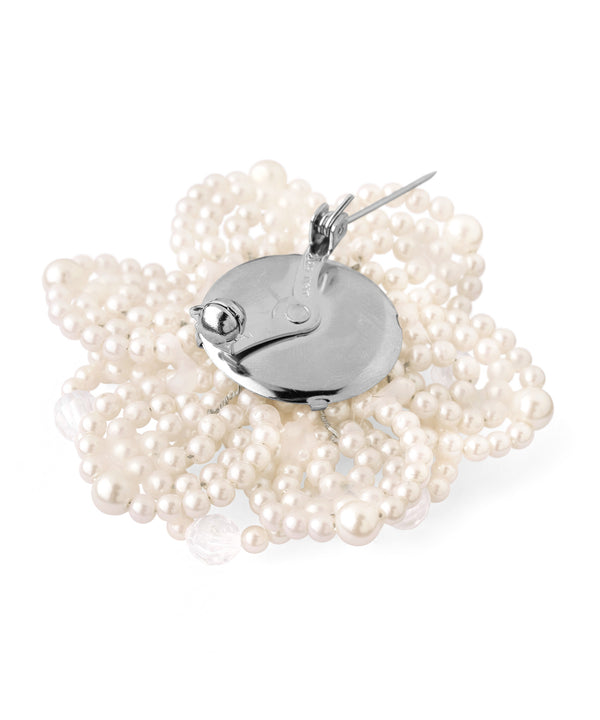 パールフラワーブローチ