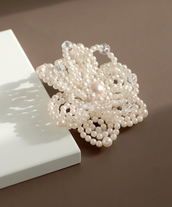 パールフラワーブローチ