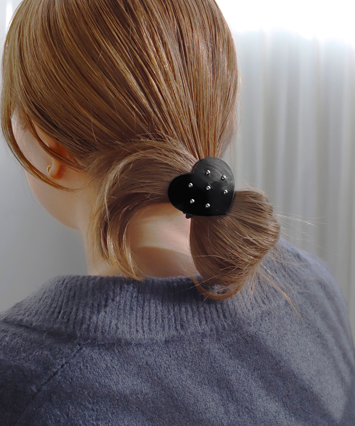 ANEMONE】スタッズハートプレートヘアゴム｜アネモネ・シエナロゼ