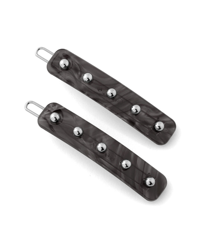 Studded Square Hairpins (Set of 2)