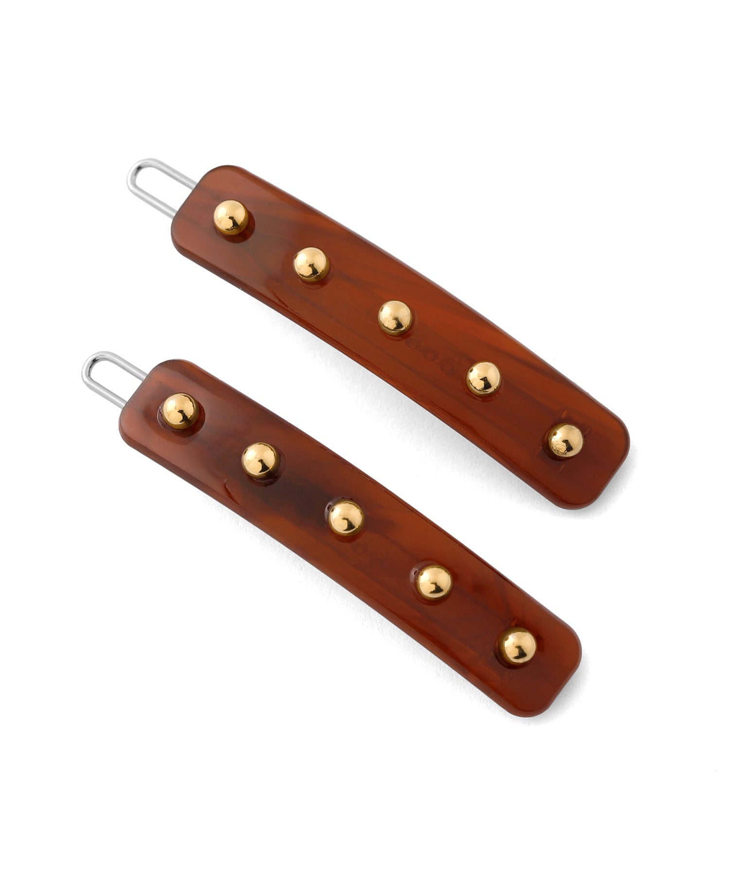 ANEMONE】スタッズスクエアヘアピン[2本セット]｜アネモネ・シエナロゼ