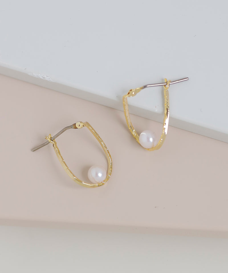 ツイストラインフープピアス[Sheerchic]
