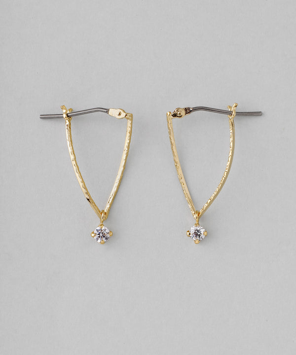ツイストラインフープピアス[Sheerchic]