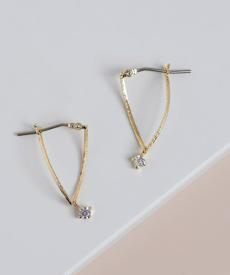 ツイストラインフープピアス[Sheerchic]