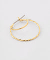 Twisted Double Line Hoop Earrings [Sheerchic]