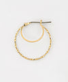 Twisted Double Line Hoop Earrings [Sheerchic]