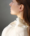 Twisted Double Line Hoop Earrings [Sheerchic]