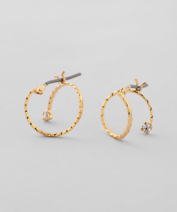 ビジュー×コイルピアス[Sheerchic]