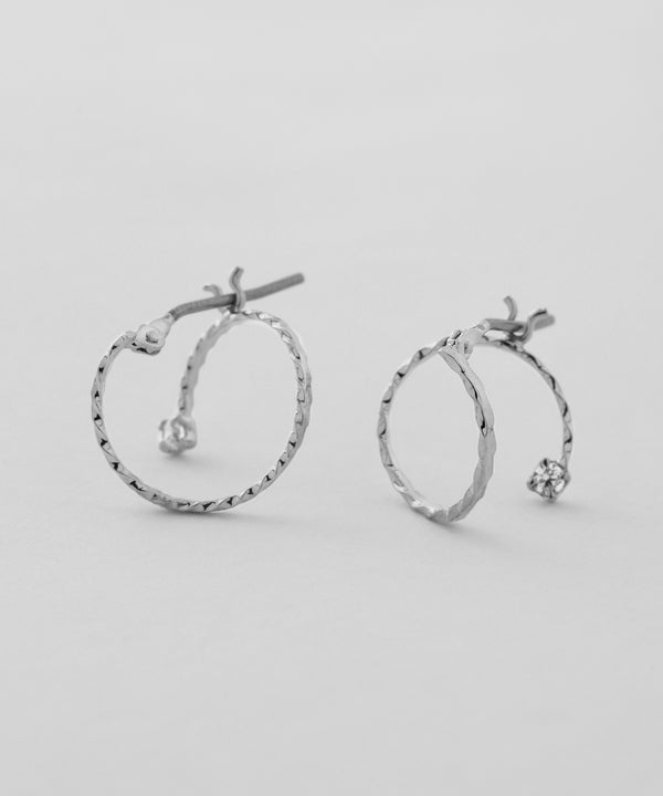 ビジュー×コイルピアス[Sheerchic]