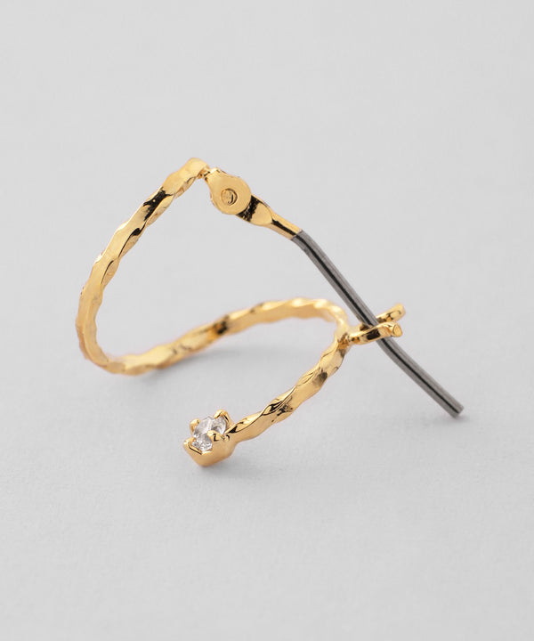 ビジュー×コイルピアス[Sheerchic]