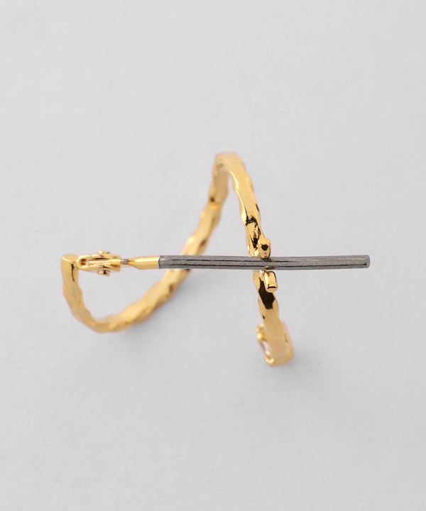 ビジュー×コイルピアス[Sheerchic]