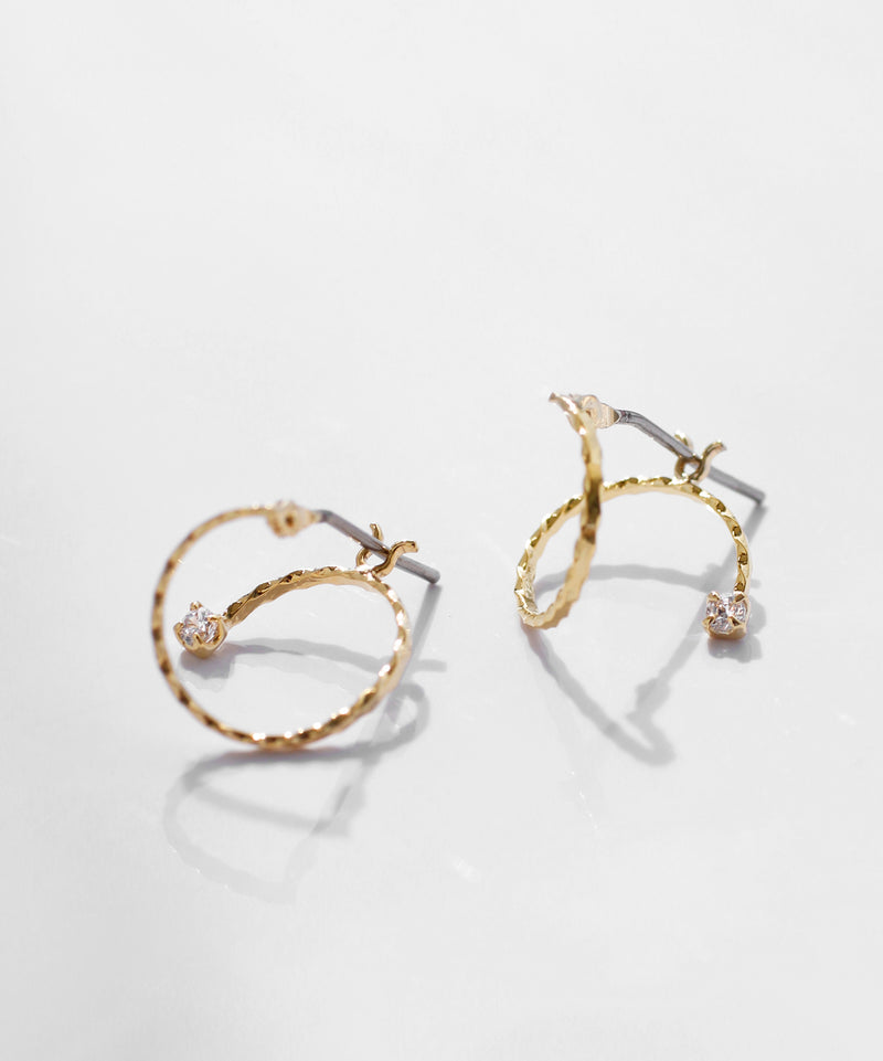 ビジュー×コイルピアス[Sheerchic]