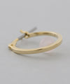 Natural stone hoop earrings [Sheerchic]