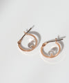 Natural stone hoop earrings [Sheerchic]