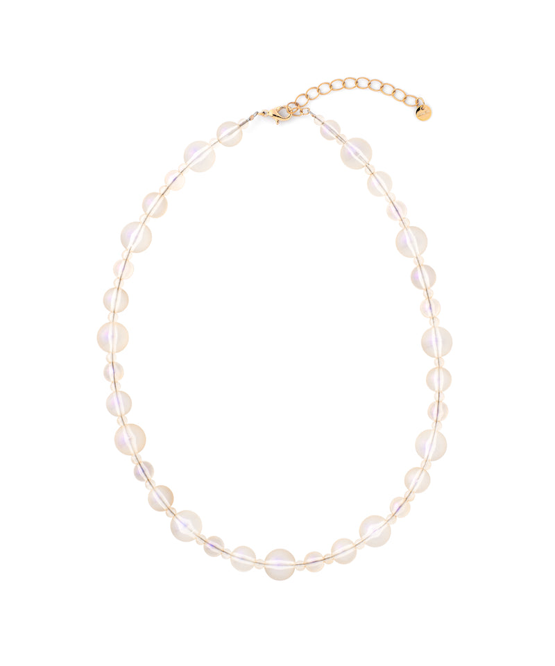 クリアカラービーズネックレス