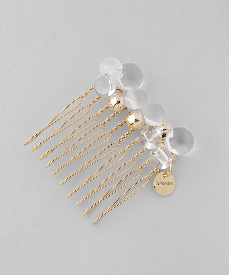 Clear x Metal Sphere Comb