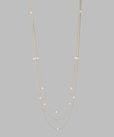 Station Pearl 3-Strand Necklace