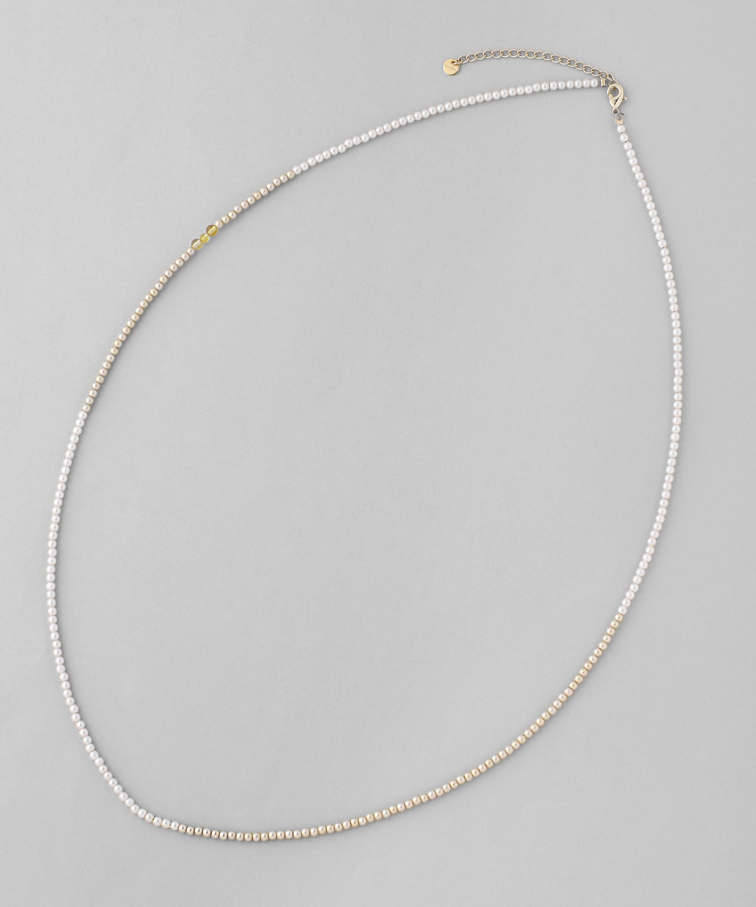 ANEMONE】シトリン×ミニパールロングネックレス｜SANPO ONLINE