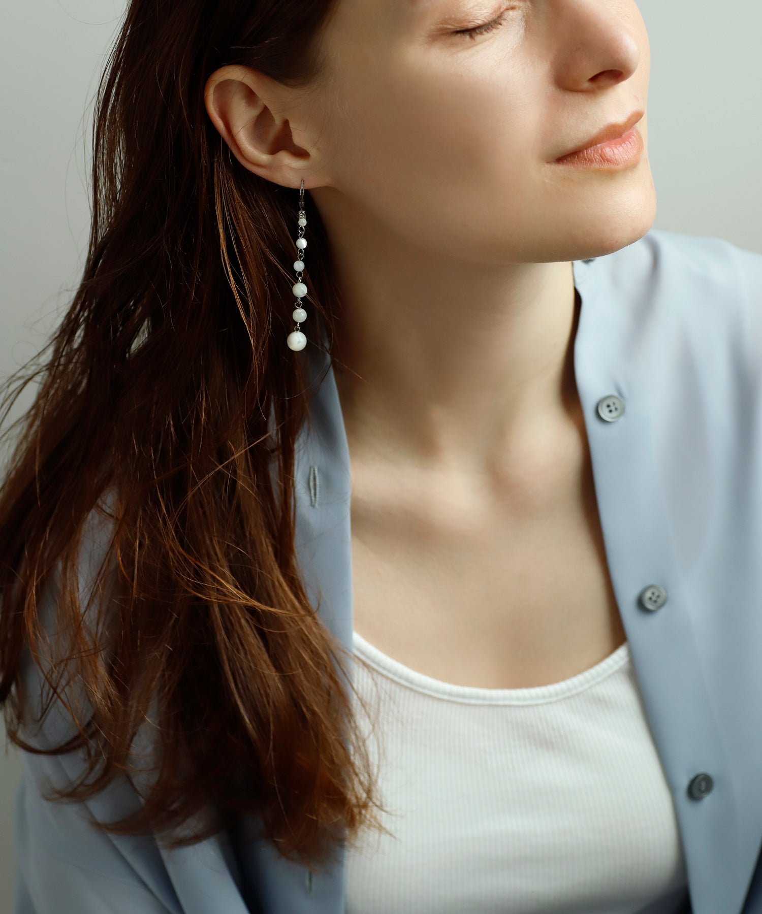 mimi33】マザーオブパールピアス[Sheerchic]｜SANPO ONLINE(サンポー