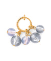 Clear Color Sphere Hoop Earrings