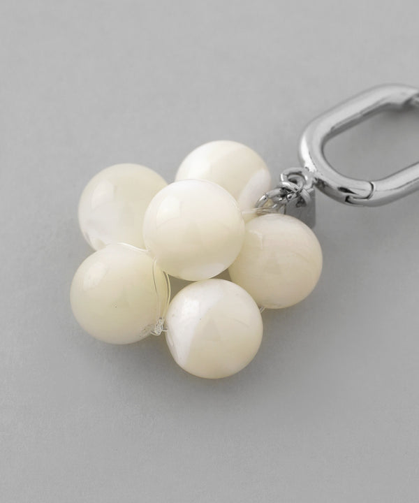 シェルフラワーフープピアス[Ownideal]