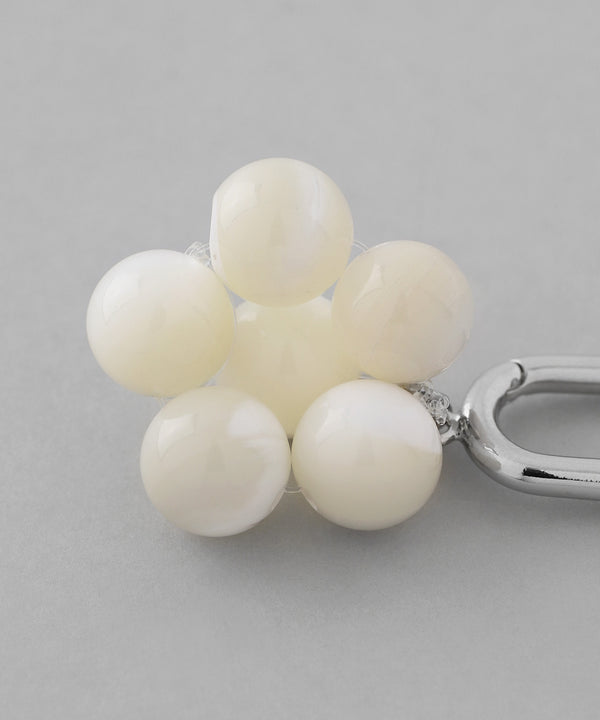 シェルフラワーフープピアス[Ownideal]