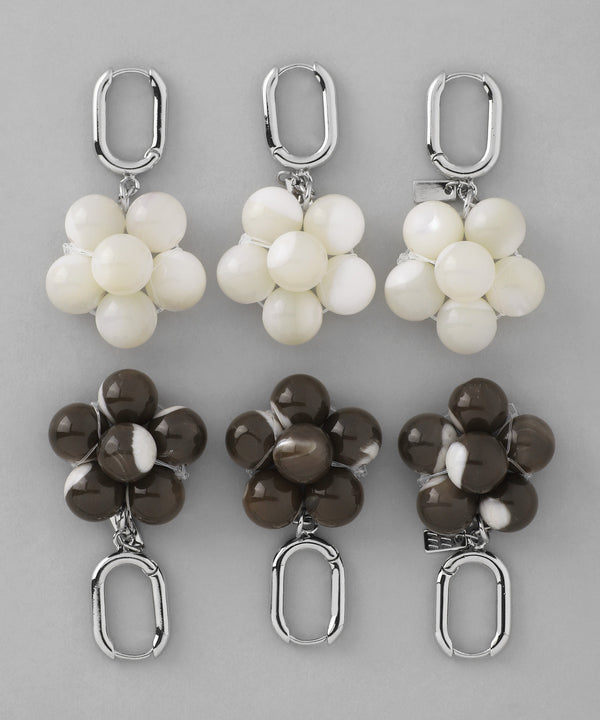 シェルフラワーフープピアス[Ownideal]