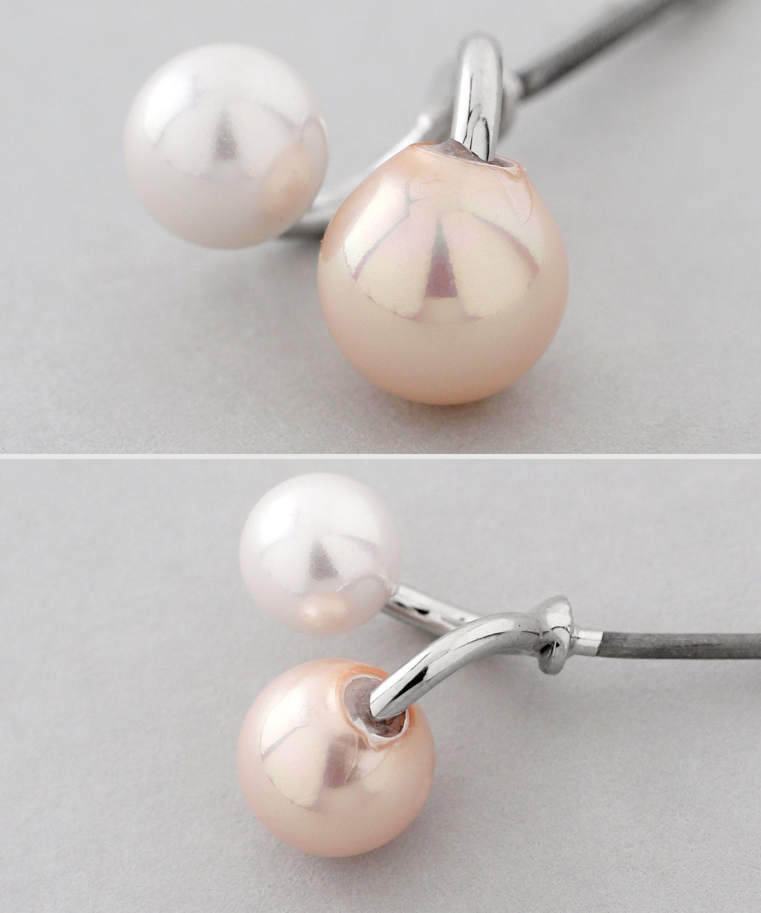 mimi33】パールピアス[Sheerchic]｜アネモネ・シエナロゼ・ミミサン