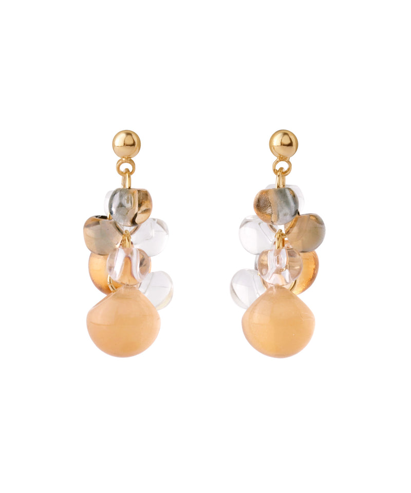 Clear Color Sphere Earrings