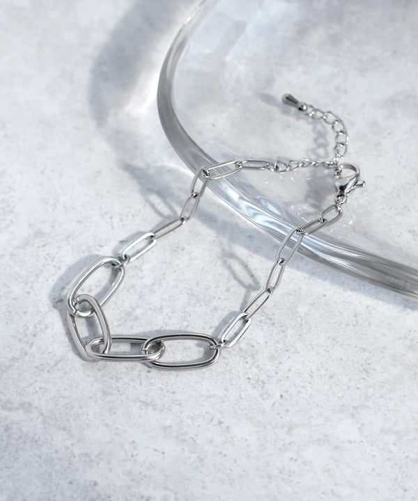 [Stainless Steel] Oval Chain Bracelet