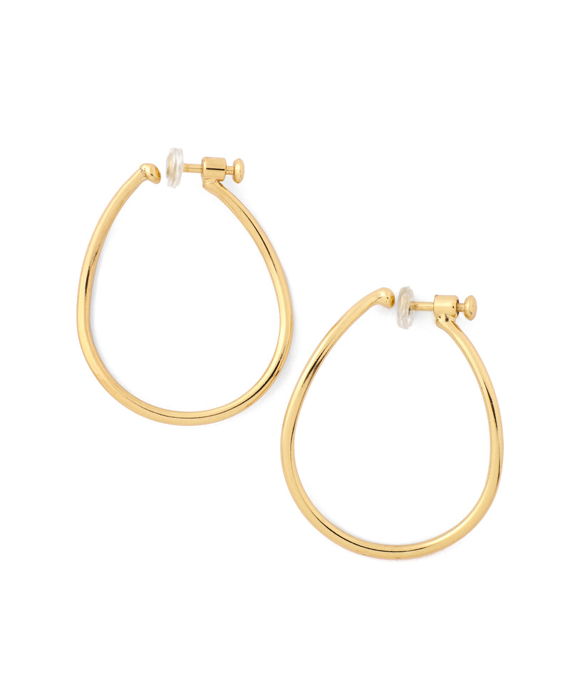 Wave Line Push Earrings