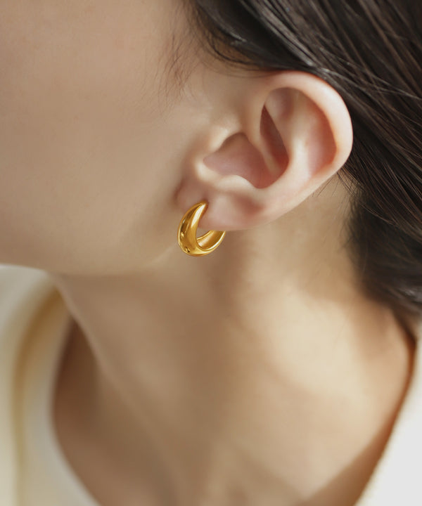 【ステンレス】フープイヤリング