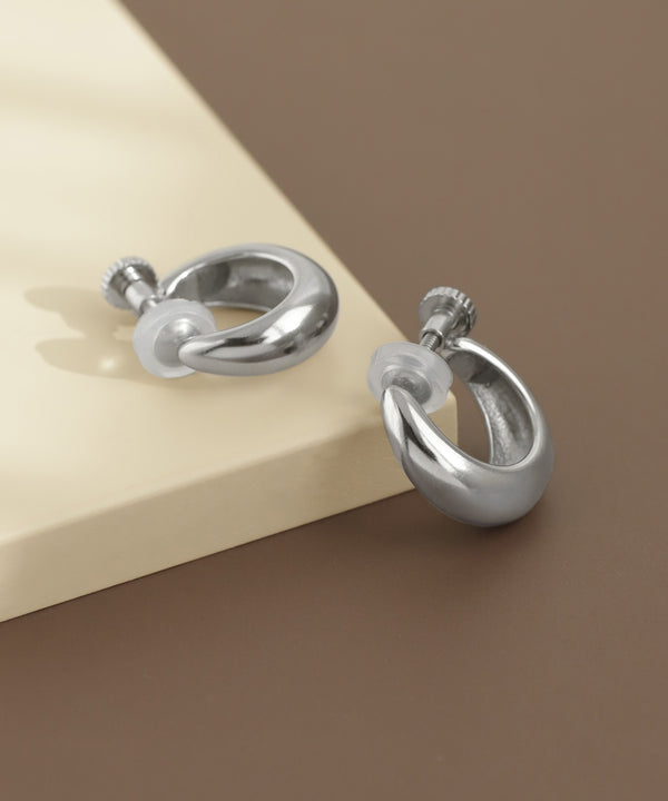 【ステンレス】フープイヤリング