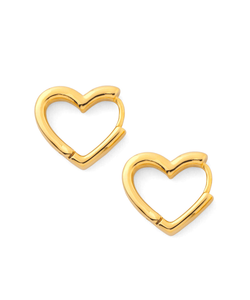 ハートラインフープピアス[ジャルビジュー]