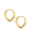 Drop Line Hoop Earrings [Jarubijou]