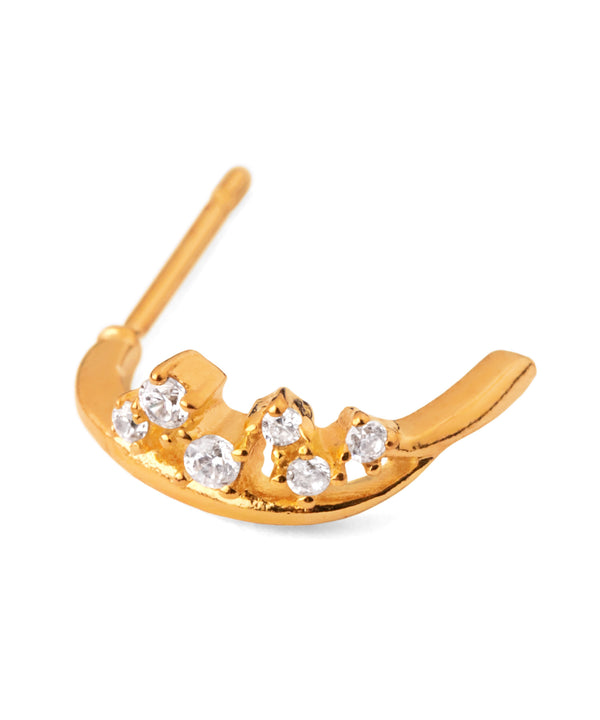 ビジューカールピアス[ジャルビジュー]