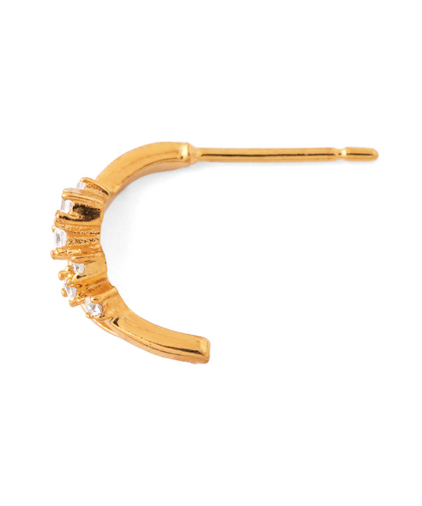 ビジューカールピアス[ジャルビジュー]