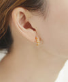 ビジューカールピアス[ジャルビジュー]