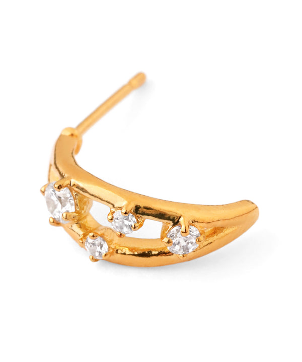 ビジューカールピアス[ジャルビジュー]