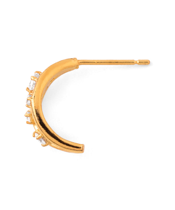 ビジューカールピアス[ジャルビジュー]