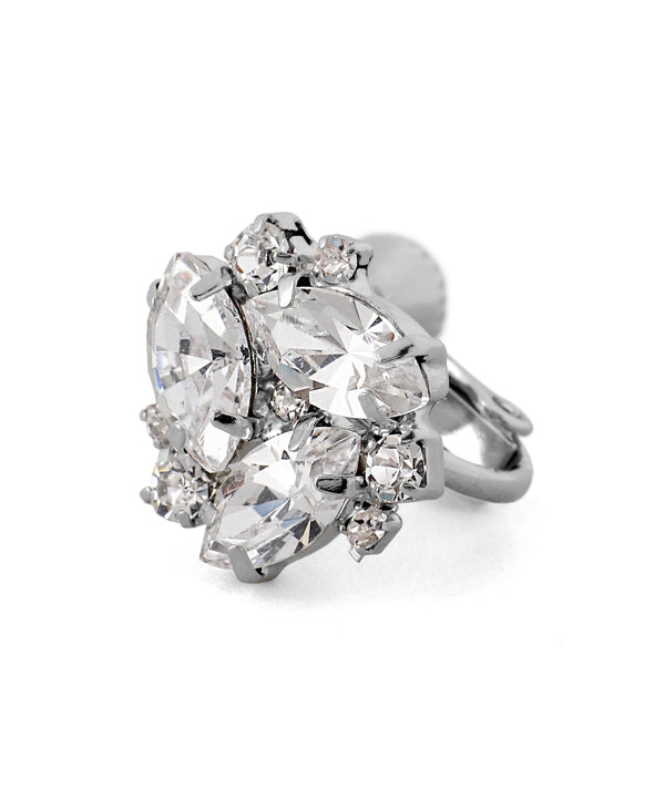 Round jeweled earrings